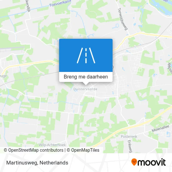 Martinusweg kaart