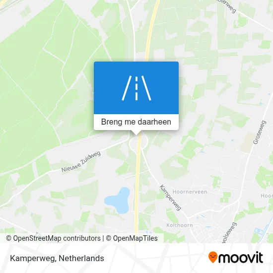 Kamperweg kaart