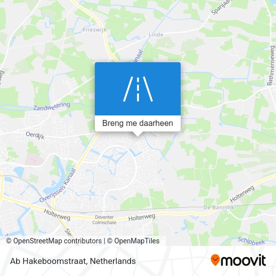 Ab Hakeboomstraat kaart