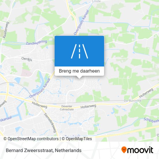 Bernard Zweersstraat kaart