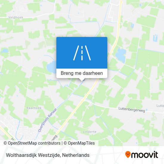 Wolthaarsdijk Westzijde kaart