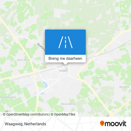 Waagweg kaart