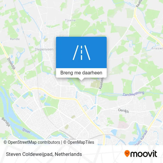 Steven Coldeweijpad kaart