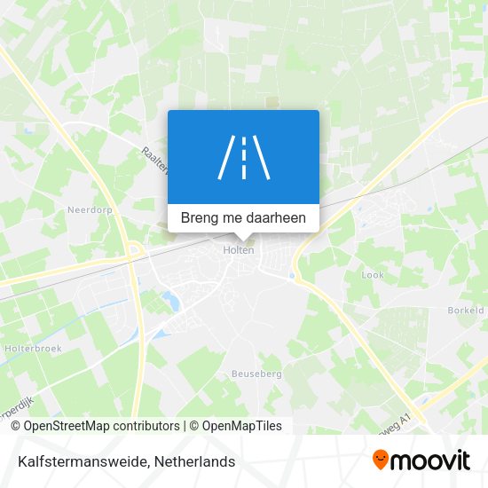 Kalfstermansweide kaart