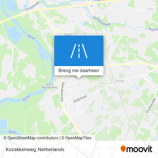 Kozakkenweg kaart