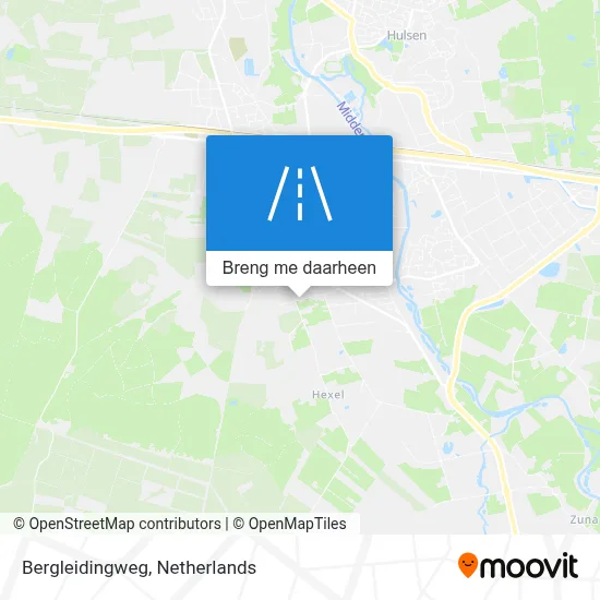 Bergleidingweg kaart