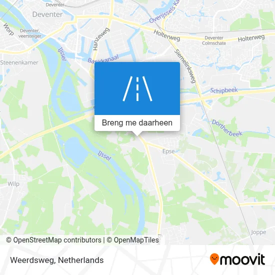 Weerdsweg kaart