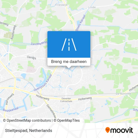 Stieltjespad kaart