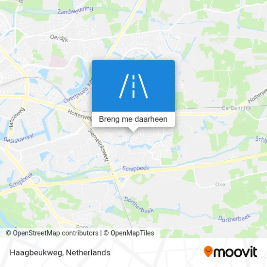 Haagbeukweg kaart
