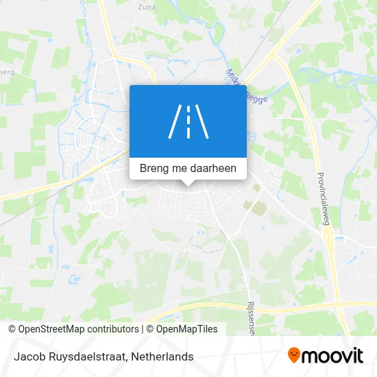 Jacob Ruysdaelstraat kaart