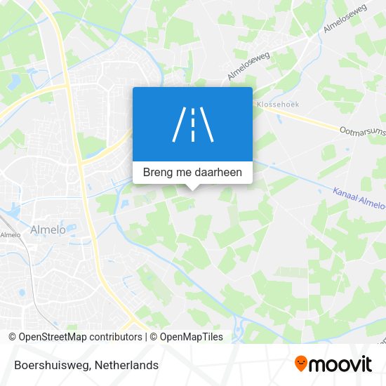 Boershuisweg kaart