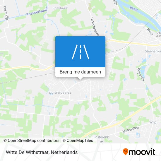 Witte De Withstraat kaart