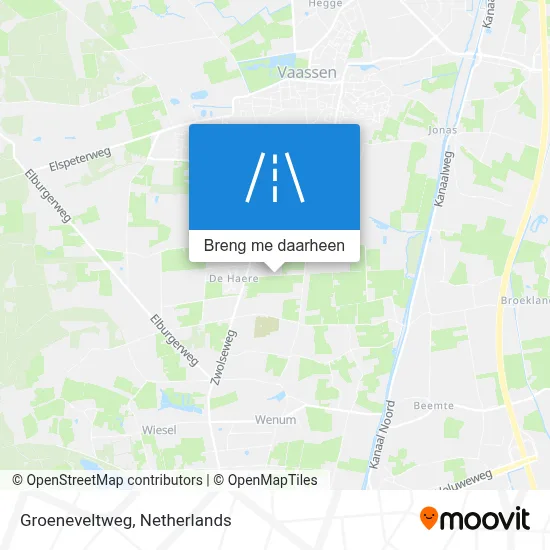 Groeneveltweg kaart