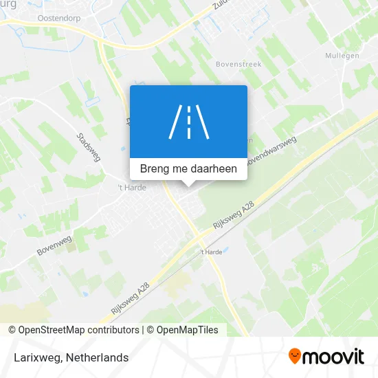 Larixweg kaart