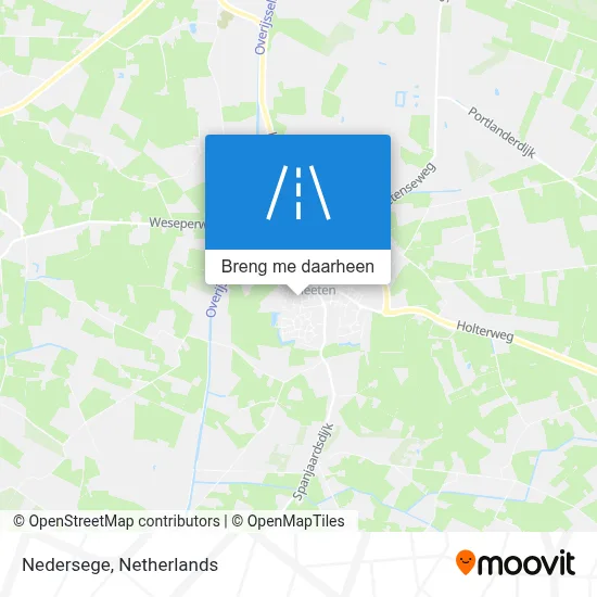 Nedersege kaart