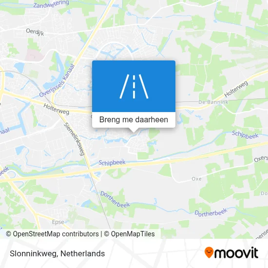 Slonninkweg kaart