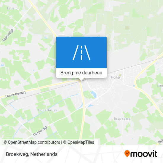 Broekweg kaart