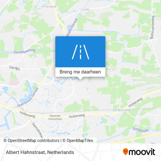 Albert Hahnstraat kaart