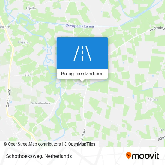 Schothoeksweg kaart