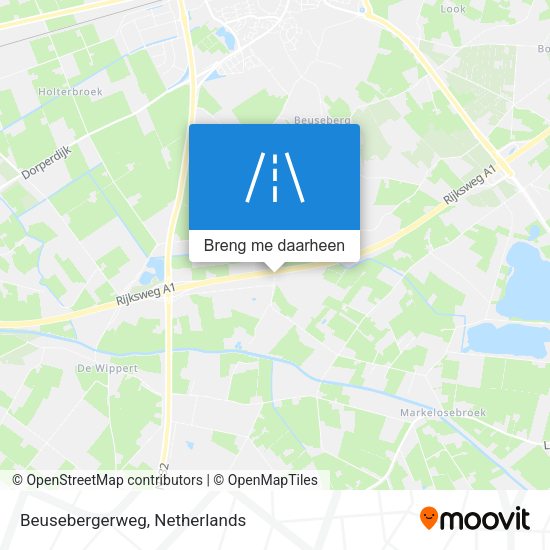 Beusebergerweg kaart