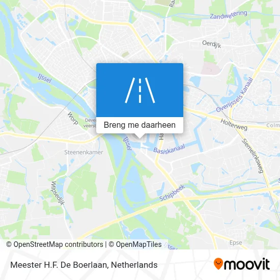 Meester H.F. De Boerlaan kaart