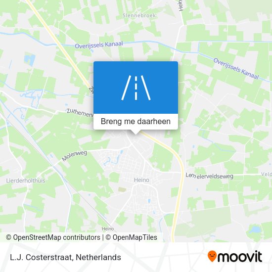 L.J. Costerstraat kaart