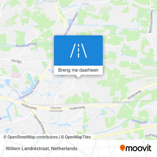 Willem Landréstraat kaart