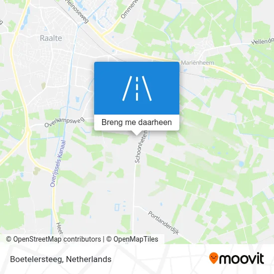 Boetelersteeg kaart