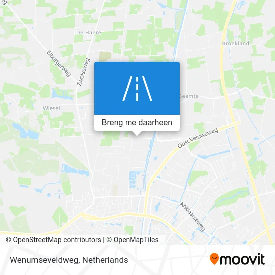 Wenumseveldweg kaart