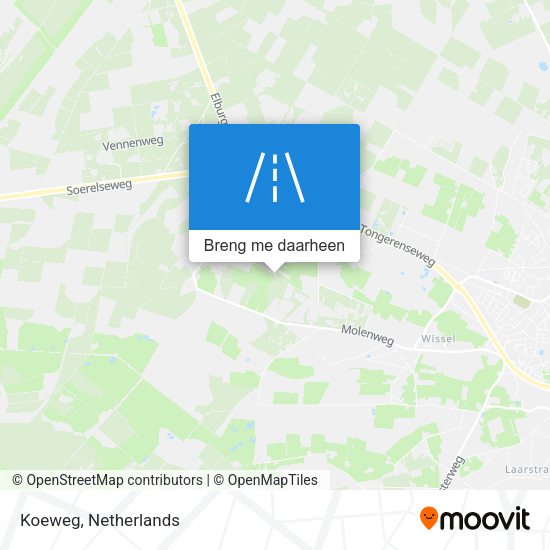 Koeweg kaart