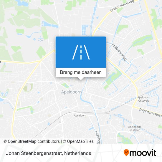 Johan Steenbergenstraat kaart