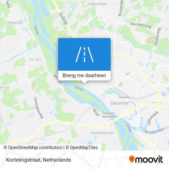 Kortelingstraat kaart