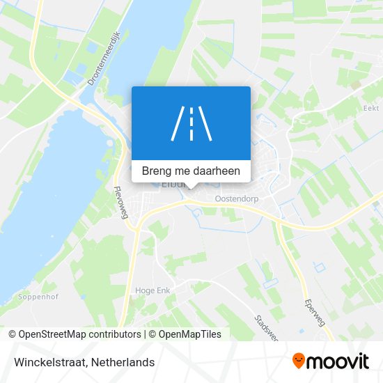Winckelstraat kaart