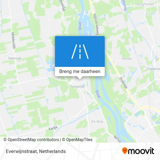 Everwijnstraat kaart