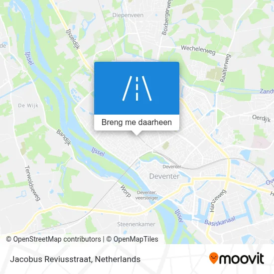 Jacobus Reviusstraat kaart