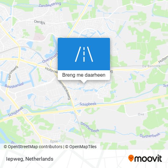 Iepweg kaart