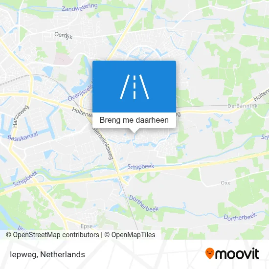 Iepweg kaart