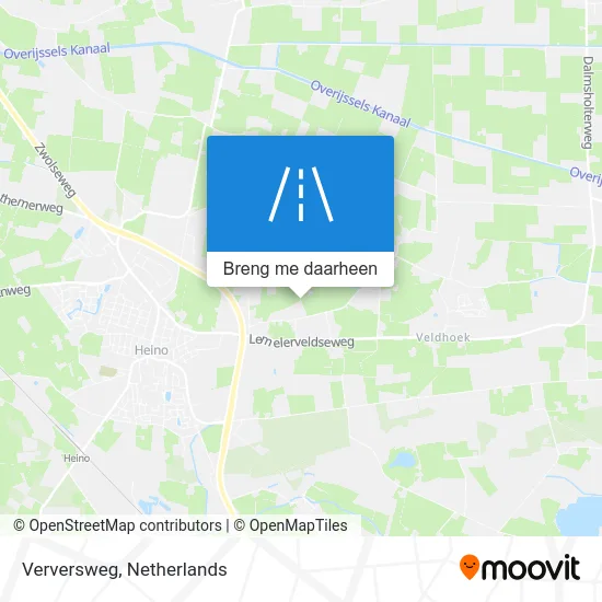 Verversweg kaart
