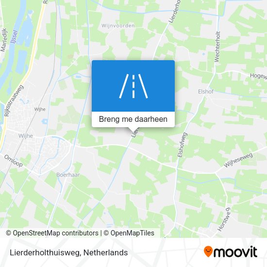 Lierderholthuisweg kaart