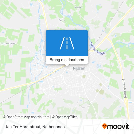 Jan Ter Horststraat kaart