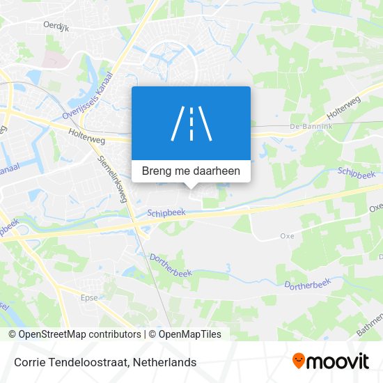 Corrie Tendeloostraat kaart
