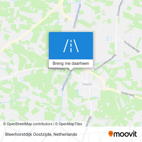 Bleerhorstdijk Oostzijde kaart