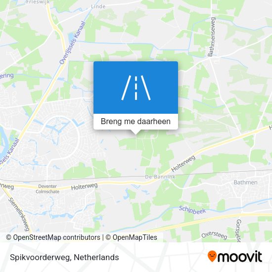 Spikvoorderweg kaart