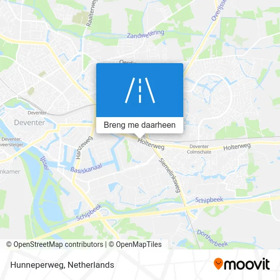Hunneperweg kaart