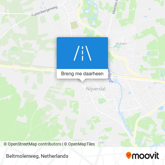 Beltmolenweg kaart