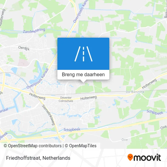 Friedhoffstraat kaart