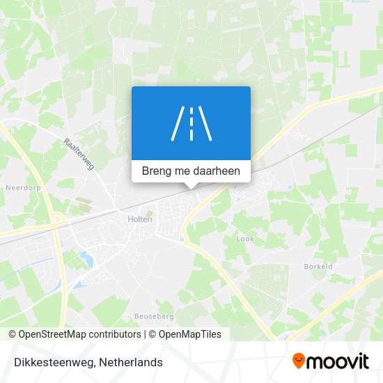 Dikkesteenweg kaart