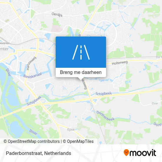 Paderbornstraat kaart