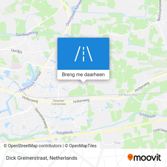 Dick Greinerstraat kaart
