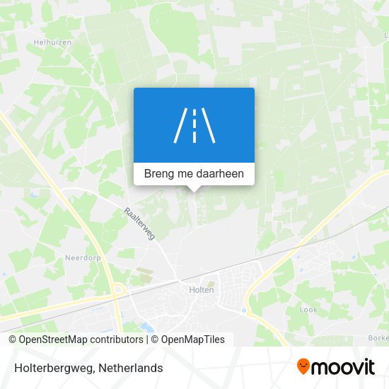 Holterbergweg kaart